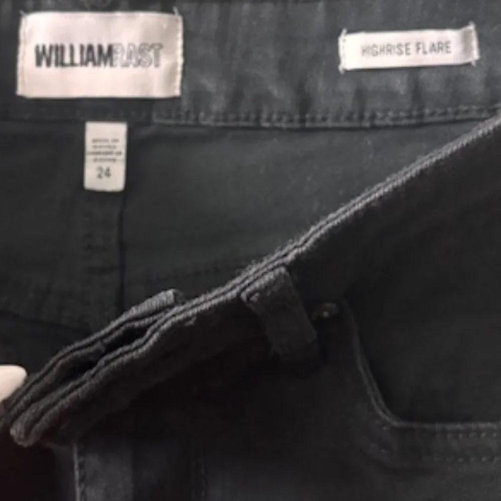 William Rast Highrise Raw Hem Flare Jeans - size 24